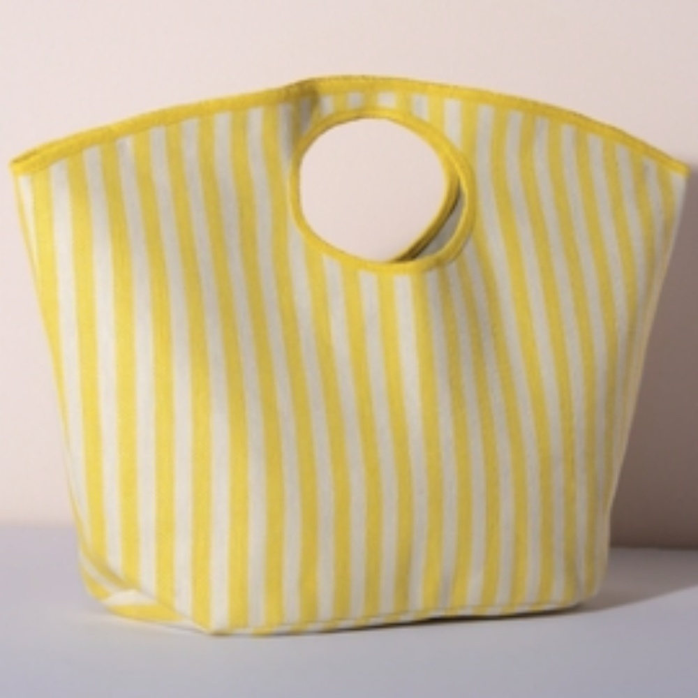 Shiraleah Lolita Yellow Striped Tote - Picture 11 of 13
